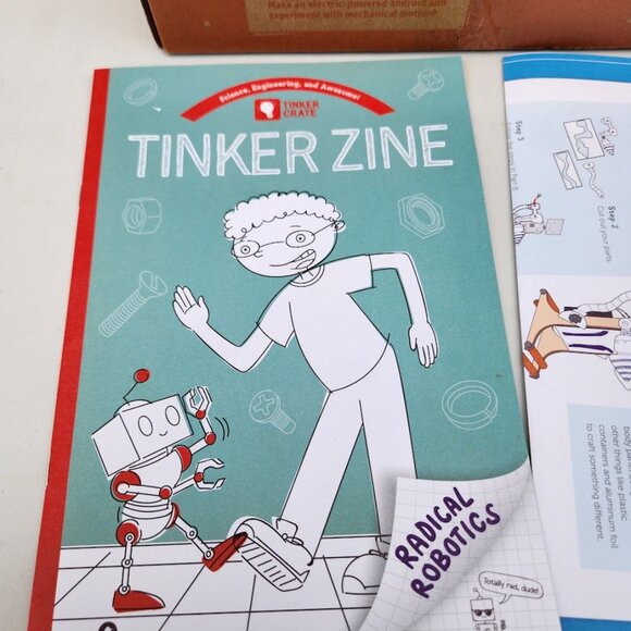 KiwiCo Kiwi Crate Science Kit Walking Robot Building set Engineering Tinker Crat - Picture 6 of 10